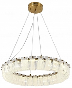 Подвесной светильник Indigo Impressione 12043/8P Brass цвет плафона/подвески Белый, цвет арматуры Бронза-2