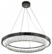 Подвесной светильник Indigo Riva 12045/1P Black цвет плафона/подвески Прозрачный, цвет арматуры Черный-1