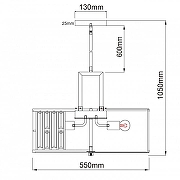 Светильник на штанге MW-Light Монарх 1 121010305 цвет плафона/подвески Золото, Прозрачный, цвет арматуры Золото-12