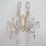 Бра Eurosvet Etna 12205/2 белый Strotskis цвет плафона/подвески Прозрачный, цвет арматуры Белый