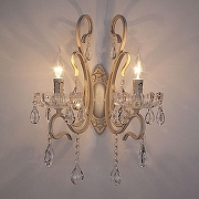 Бра Eurosvet Etna 12205/2 белый Strotskis цвет плафона/подвески Прозрачный, цвет арматуры Белый-1