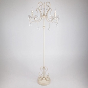 Торшер Eurosvet Etna 12205/3F белый Strotskis цвет плафона/подвески Прозрачный, цвет арматуры Белый, Золото