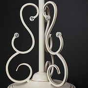 Торшер Eurosvet Etna 12205/3F белый Strotskis цвет плафона/подвески Прозрачный, цвет арматуры Белый, Золото-4