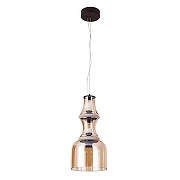 Подвесной светильник Divinare Volturn 1243/17 SP-22 цвет плафона/подвески Оранжевый, цвет арматуры Черный-1