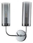 Бра Indigo Balletto 13014/2W Chrome цвет плафона/подвески Дымчатый, цвет арматуры Хром