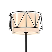 Торшер Indigo Charme 13016/1F Black цвет плафона/подвески Белый, цвет арматуры Черный-3
