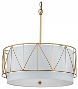 Подвесной светильник Indigo Charme 13016/3P Gold цвет плафона/подвески Белый, цвет арматуры Золото