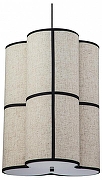Подвесной светильник Indigo Triade 13019/A/3P Black цвет плафона/подвески Бежевый, цвет арматуры Черный