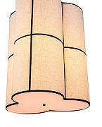 Подвесной светильник Indigo Triade 13019/B/3P Black цвет плафона/подвески Бежевый, цвет арматуры Черный-4