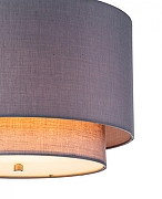 Подвесной светильник Indigo Nebbia 13020/1P Nickel цвет плафона/подвески Серый, цвет арматуры Никель-3