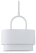 Подвесной светильник Indigo Borsa 13024/2P White цвет плафона/подвески Белый, цвет арматуры Белый