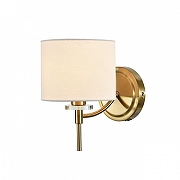 Бра Indigo Boheme 13031/1W Brass цвет плафона/подвески Слоновая кость, цвет арматуры Бронза, Прозрачный-1