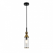 Подвесной светильник Indigo Torazzo 13037/1S Black цвет плафона/подвески Бронза, Прозрачный, цвет арматуры Черный-3