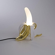 Настольная лампа Seletti Banana Lamp 13082 цвет плафона/подвески Белый, цвет арматуры Золото-1
