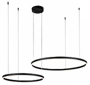 Подвесной светильник Indigo Galass 14001/2P Black цвет плафона/подвески Черный, цвет арматуры Черный-1