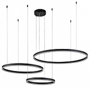 Подвесной светильник Indigo Galass 14001/3P Black цвет плафона/подвески Черный, цвет арматуры Черный