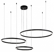 Подвесной светильник Indigo Galass 14001/3P Black цвет плафона/подвески Черный, цвет арматуры Черный-1