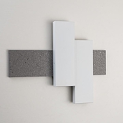 Накладной светильник Indigo Avanzato 14023/2W Silver stone цвет плафона/подвески Белый, цвет арматуры Серебро-1