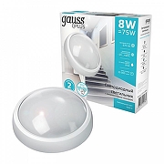 Накладной светильник Gauss Qplus 142411208-S цвет плафона/подвески Белый, цвет арматуры Белый-1