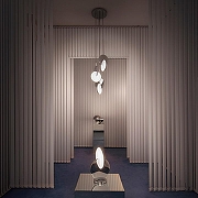 Подвесной светильник Imperiumloft Eclipse Pendant Light By Broom 145872-26 цвет плафона/подвески Белый, цвет арматуры Серебро-2