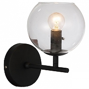 Бра Favourite Schoppen 1491-1W цвет плафона/подвески Прозрачный, цвет арматуры Черный