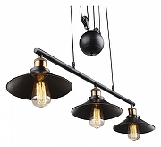 Подвесной светильник Globo Lenius 15053-3 цвет плафона/подвески Черный, цвет арматуры Черный-2