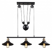 Подвесной светильник Globo Lenius 15053-3 цвет плафона/подвески Черный, цвет арматуры Черный-7