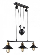 Подвесной светильник Globo Lenius 15053-3 цвет плафона/подвески Черный, цвет арматуры Черный-8
