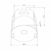 Встраиваемый светильник Elektrostandard Binnie 15275/LED цвет плафона/подвески Белый, цвет арматуры Черный-4