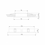 Встраиваемый светильник Elektrostandard Tetro 15277/LED цвет плафона/подвески Белый, цвет арматуры Белый-5