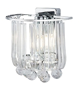 Накладной светильник Globo Minnesota 15303W цвет плафона/подвески Прозрачный, цвет арматуры Хром