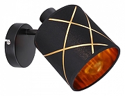 Бра Globo Bemmo 15431-1 цвет плафона/подвески Золото, Черный, цвет арматуры Черный