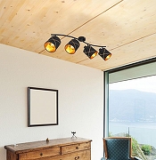 Спот Globo Bemmo 15431-4 цвет плафона/подвески Золото, Черный, цвет арматуры Черный-4