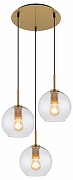 Подвесной светильник Globo Adara 15462H1 цвет плафона/подвески Прозрачный, цвет арматуры Латунь