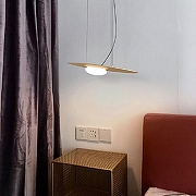 Подвесной светильник Imperiumloft Lone01 154898-60 цвет плафона/подвески Белый, цвет арматуры Золото, Черный-3