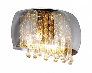 Накладной светильник Globo Kalla 15809W цвет плафона/подвески Дымчатый, цвет арматуры Хром