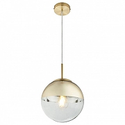 Подвесной светильник Globo Varus 15855 цвет плафона/подвески Золото, Прозрачный, цвет арматуры Золото-1