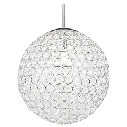 Подвесной светильник Globo Konda 16005 цвет плафона/подвески Прозрачный, цвет арматуры Хром