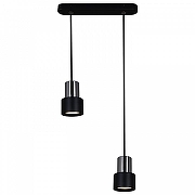 Подвесной светильник Reluce Technical 16006-1 16006-0.9-002IL GU10 BK цвет плафона/подвески Хром, Черный, цвет арматуры Черный-2