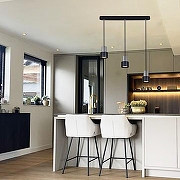 Подвесной светильник Reluce Technical 16006-1 16006-0.9-003IL GU10 BK цвет плафона/подвески Хром, Черный, цвет арматуры Черный-4