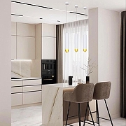 Подвесной светильник Reluce Technical 16007 16007-0.9-001LD 300mm GU10 WT+GD цвет плафона/подвески Белый, Золото, цвет арматуры Белый, Золото-5