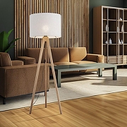 Торшер TK Lighting Grand TK 16007 Grand цвет плафона/подвески Белый, цвет арматуры Коричневый-3