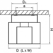 Накладной светильник Lightstar Cubo 160204-G9 цвет плафона/подвески Прозрачный, цвет арматуры Хром-2