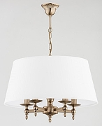 Подвесной светильник Adilux Roksana 16075 цвет плафона/подвески Белый, цвет арматуры Бронза-1