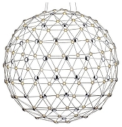 Подвесной светильник Divinare Cristallino 1610/02 SP-140 цвет плафона/подвески Хром, цвет арматуры Хром