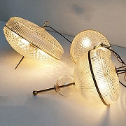 Подвесной светильник Imperiumloft Ample01 167806-26 цвет плафона/подвески Оранжевый, цвет арматуры Золото-1