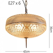 Подвесной светильник Imperiumloft Ample01 167806-26 цвет плафона/подвески Оранжевый, цвет арматуры Золото-5