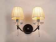 Бра Doge Luce 173 173AP2FV-904 цвет плафона/подвески Бежевый, Прозрачный, цвет арматуры Коричневый-2