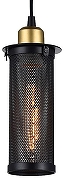 Подвесной светильник Favourite Strainer 1788-1P цвет плафона/подвески Черный, цвет арматуры Бронза, Черный