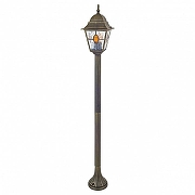 Ландшафтный светильник Favourite Zagreb 1804-1F цвет плафона/подвески Коньячный, цвет арматуры Черный, Золото